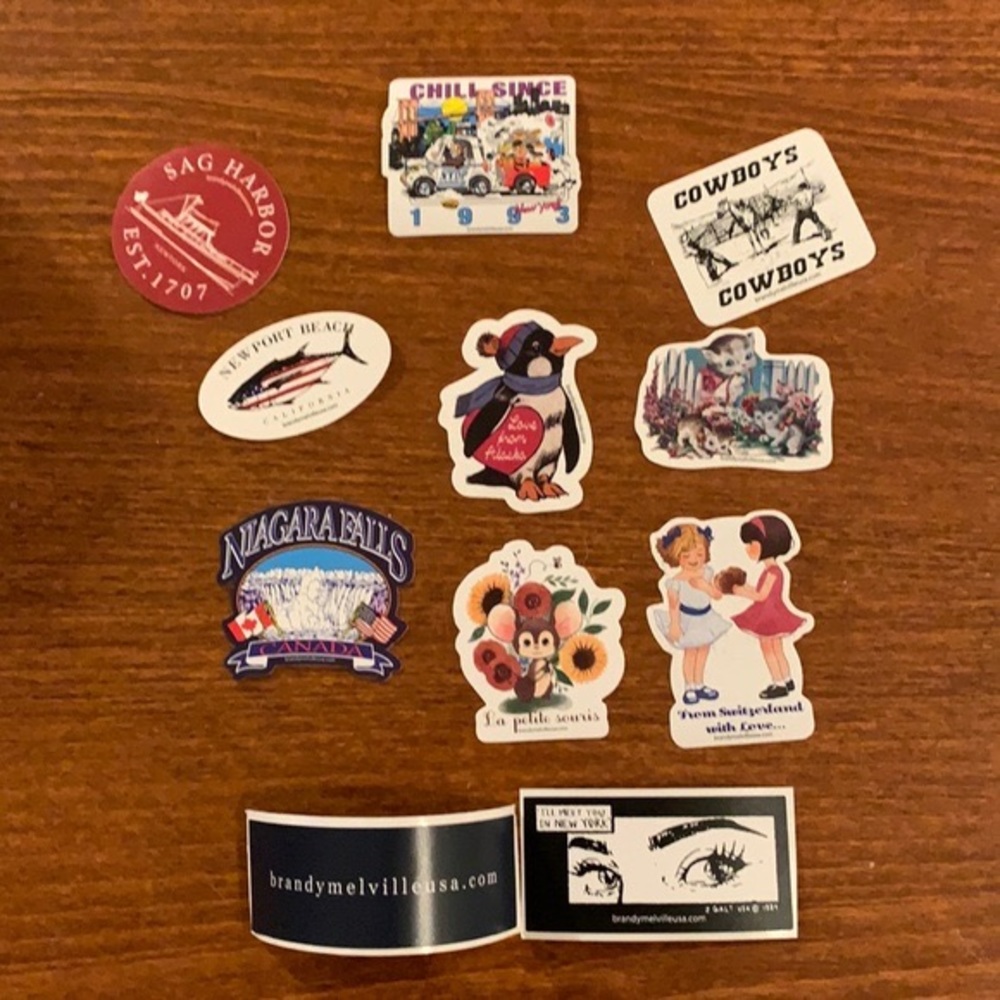 COPY - 100 assorted Brandy Melville stickers - mixed/random, new